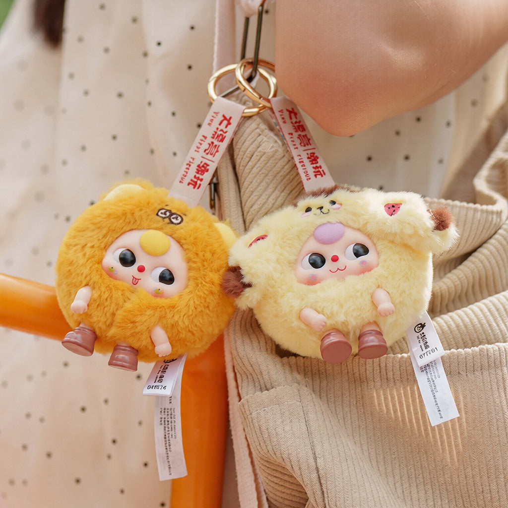 Baby Three Round Beast Series Plush Blind Box