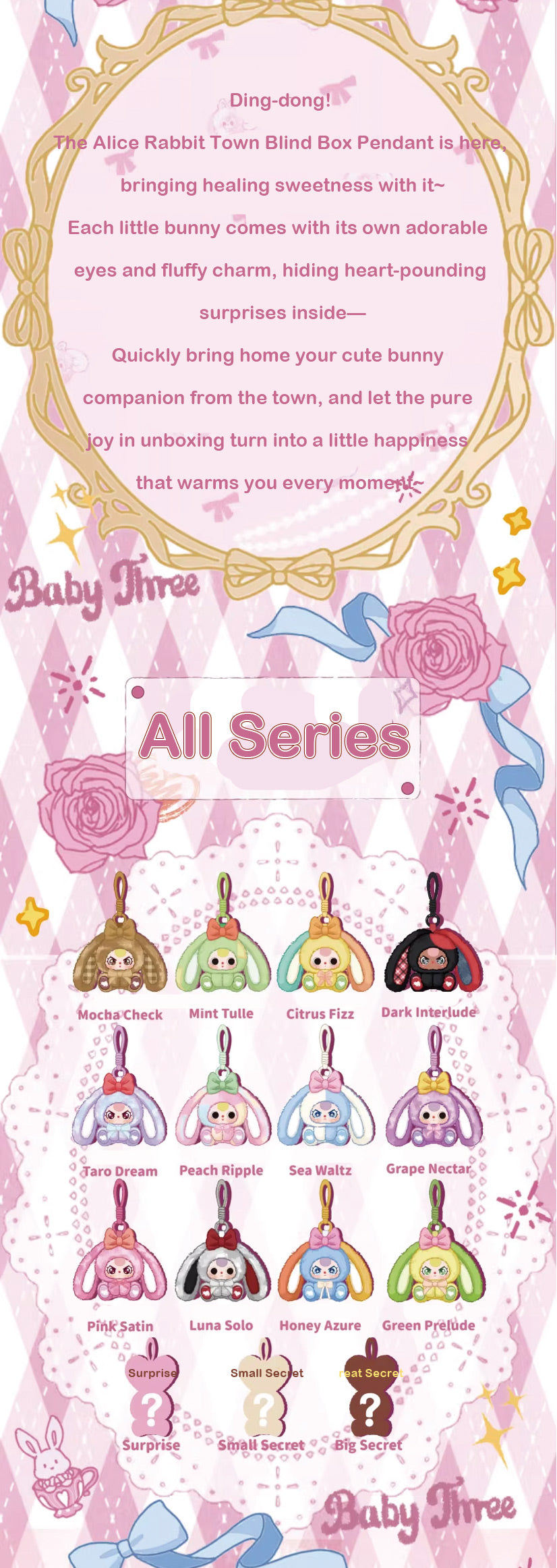 Baby Three Alice Bunny Town Series Blind Box