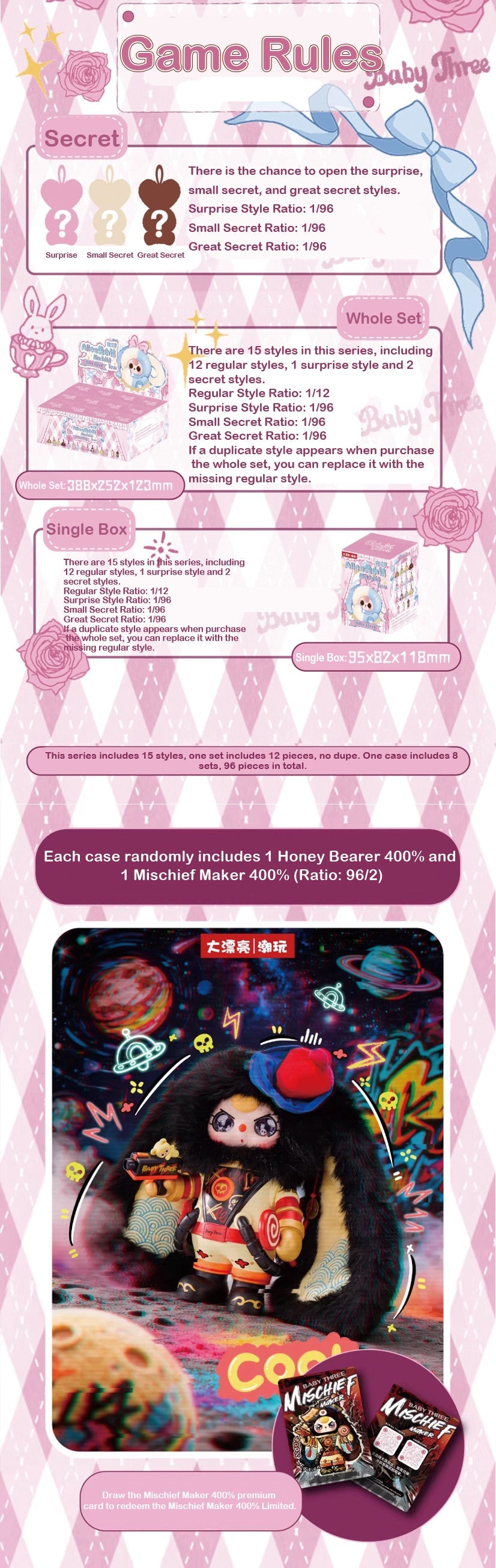 Baby Three Alice Bunny Town Series Blind Box