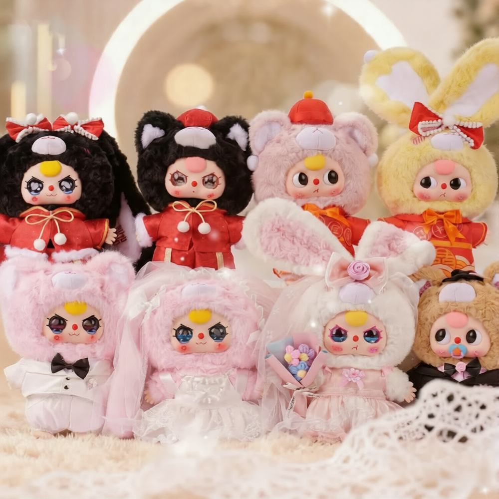 Baby Three 400% Wedding Series Plush Blind Box
